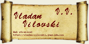 Vladan Vilovski vizit kartica